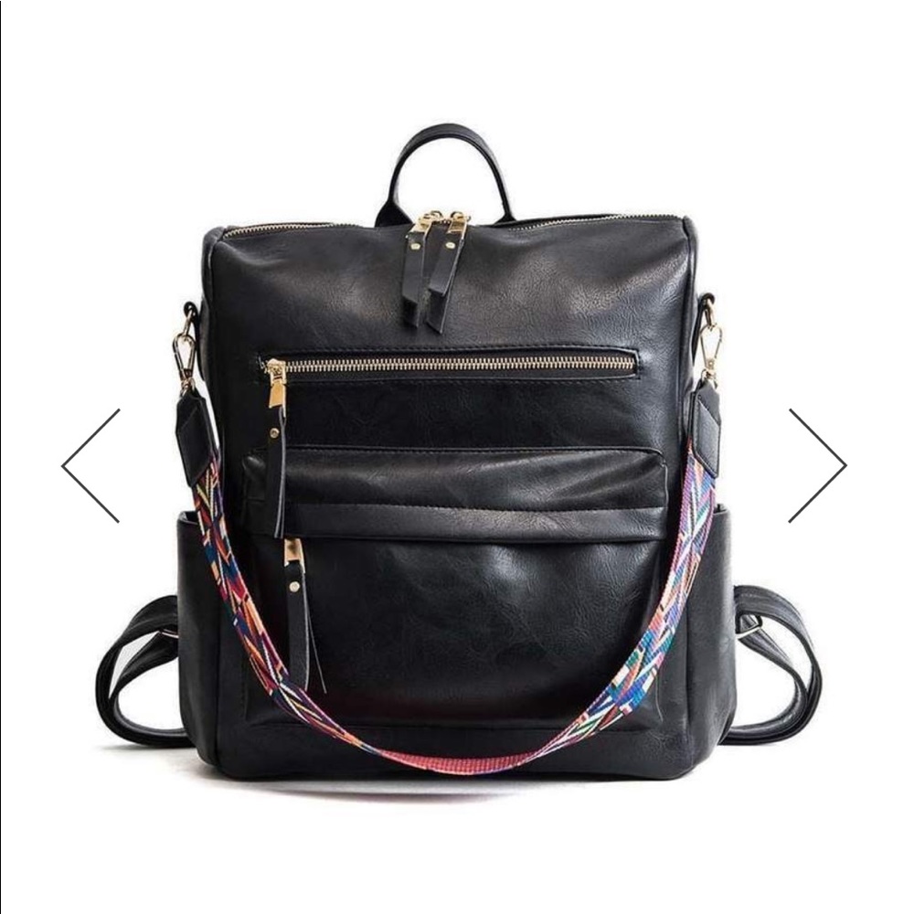 Leather Convertible Backpack